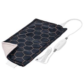 Far Infrared Heating Pad, 12" x 24" Weighted Heating Pad with Far Infrared Therapy, 4 Temperature Settings, 2-hour Auto-off