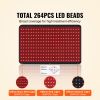 Red Light Therapy for Body, 264 LEDs Light Therapy Pad with Controller, 10Hz Pulse, 5-30 Min Timer