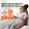 Shiatsu Back Massager with Heat, Massage Seat Cushion with 2-Group Back Shiatsu Rollers and 2 Seat Vibration Motors