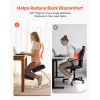 Ergonomic Kneeling Chair, Wooden Posture Knee Chair with Thick Foam Cushions and Solid Wood Frame, Adjustable Height