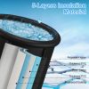 Portable Ice Bath Tub 97Gallon (370L), Portable Insulated Ice Bath Tub for Athletes Recovery