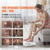 Foot Circulation Stimulator with Heat, EMS & TENS Foot Massager for Neuropathy, Electric Foot Stimulator with 3-Level Temperature