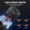 Vibrating Foam Roller, 4-Speed Electric Massage Roller, 16" Rechargeable Muscle Roller with 3D Texture