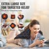 Far Infrared Heating Pad, 12" x 24" Weighted Heating Pad with Far Infrared Therapy, 4 Temperature Settings, 2-hour Auto-off