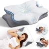 Cervical Neck Pillow for Pain Relief, Ergonomic Memory Foam Pillows for Sleeping, Neck Support Pillows for Sleeping with Pillowcase