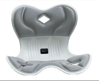 Ergonomic Lumbar Support Cushion, Blue, 44.5mm x 410mm x 340mm, Standard Size, for Shoulder and Back Posture, 110-265 lbs Capacity (size: Silver   Standard)