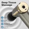 Mini Handheld Massage Gun, Deep Tissue with 6 Speeds, Cordless Muscle Massager with 4 Heads,Type-C Charging, Travel Size, Best Gifts